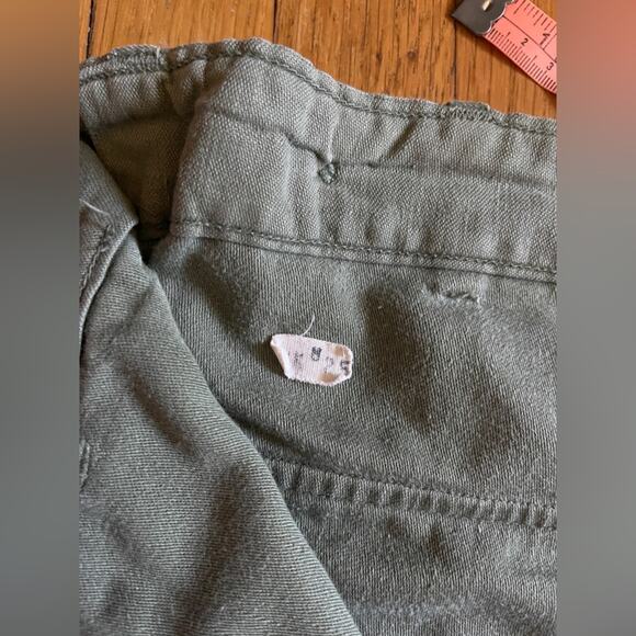 50s Vintage Korean Era Cotton Sateen Pants - Picture 11 of 13